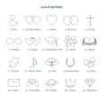 Load image into Gallery viewer, Symbols Engraving Options - Love and Symbols Symbols