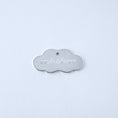 Load image into Gallery viewer, Silver cloud-shaped pendant engraved with date