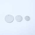 Load image into Gallery viewer, Three silver round pendants in size Small Medium and Large