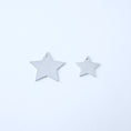 Load image into Gallery viewer, Star-shaped silver pendants medium and small